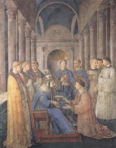 Sandro Botticelli Fra Angelico,Ordination of St Lawrence France oil painting art